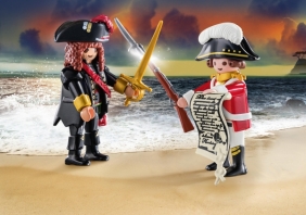 Playmobil: DuoPack - Pirat i oficer Rotrock (70273)