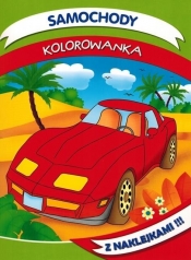 Samochody. Kolorowanka z naklejkami - Opracowanie zbiorowe