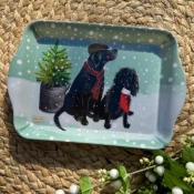 Taca mała Świąteczne psy przy choince Święta