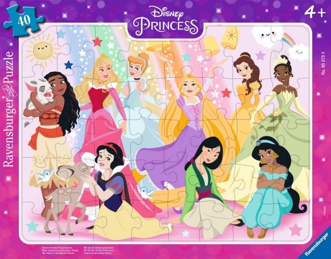 Puzzle 40 Disney Princess Frame