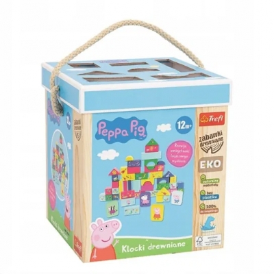 Drewniane Klocki Świnka Peppa  61573