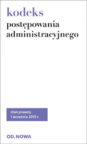Kodeks postępowania administracyjnego - <br />