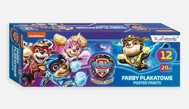 Farby plakatowe Psi Patrol 12x20ml
