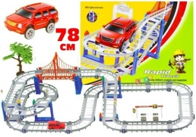 Duży Tor Wyścigowy Rapid + Autko na Baterie - <br />