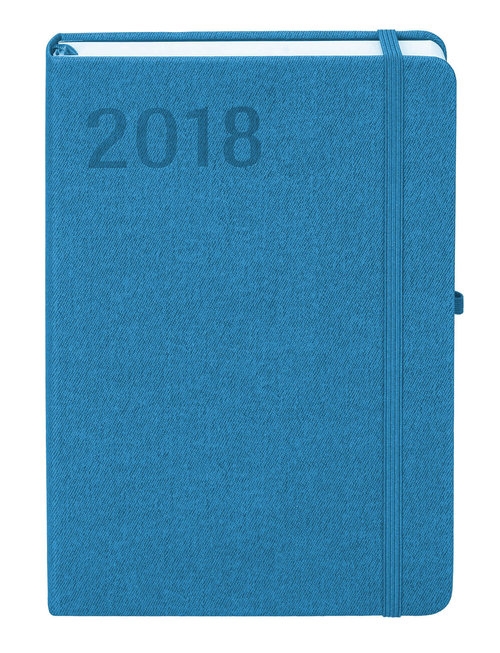 Kalendarz 2018 Popart A6 jasnoniebieski