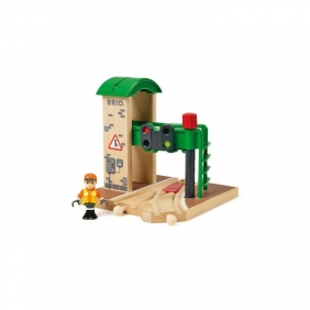 Brio World: Tory - zwrotnica z sygnalizacją (63367400)