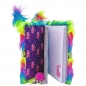 Pamiętnik z kłódką 3D A5, 96k - włochacz Rainbow Alpaca