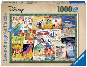 Puzzle 1000: Stare plakaty z filmów Disney (19874)