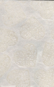 Papiery ozdobne Love serca - białe velvetowe 20x29 cm 10 arkuszy
