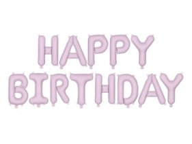 Balon foliowy Happy Birthday 340x35cm fiolet