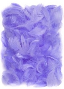 Piórka  5-12 cm, 10 g lilac (fioletowe) (CEPI-019)
