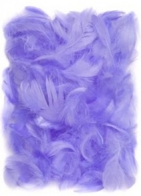 Piórka 5-12 cm, 10 g lilac (fioletowe) (CEPI-019) - CEPI-019