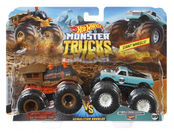 Hot Wheels Monster Trucks: Pojazdy 2-pak - Loco Punk vs Pure Muscle (FYJ64/FYJ66) 