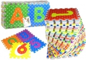 Puzzle piankowe 36el. Alfabet Cyfry