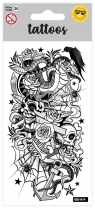  Tatuaże - Skull Sleeve Tattoo