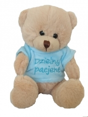 Miś dzielny pacjent 14 cm niebieski