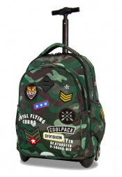 CoolPack - Junior - Plecak młodzieżowy na kółkach - Camo Green (Badges) (A28110)