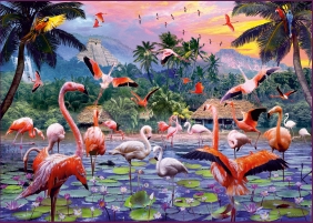 Ravensburger, Puzzle 1000: Flamingi (12000574)