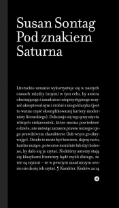 Pod znakiem Saturna - Sontag Susan