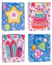 Torebka ozdobna 18x23x8cm party mix ROZETTE