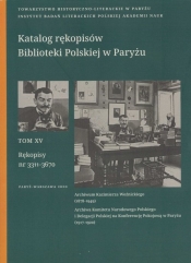 Katalog rękopisów Biblioteki Polskiej w Paryżu - Roszkowski Arkadiusz