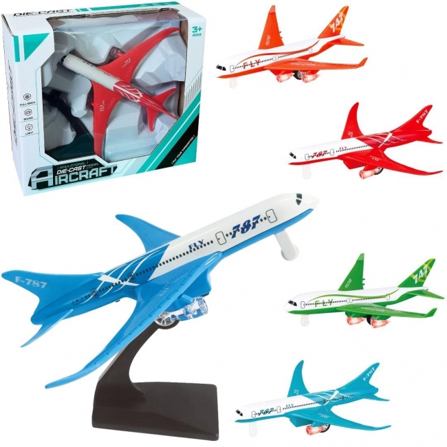 <img src='https://webimage.pl/pics/742/9/d5901353689742.jpg' style='height:440px' /> Samolot metalowy pullback, światło i dźwięk