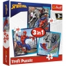 Puzzle 3w1 SpiderMan Pajęczy przyjaciele (34874) od 3 lat