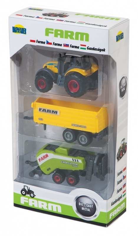 Zestaw maszyn rolniczych w pudełku (02474)