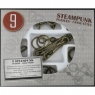 Łamigłówki metalowe 9 sztuk Steampunk zestaw szary (108225)