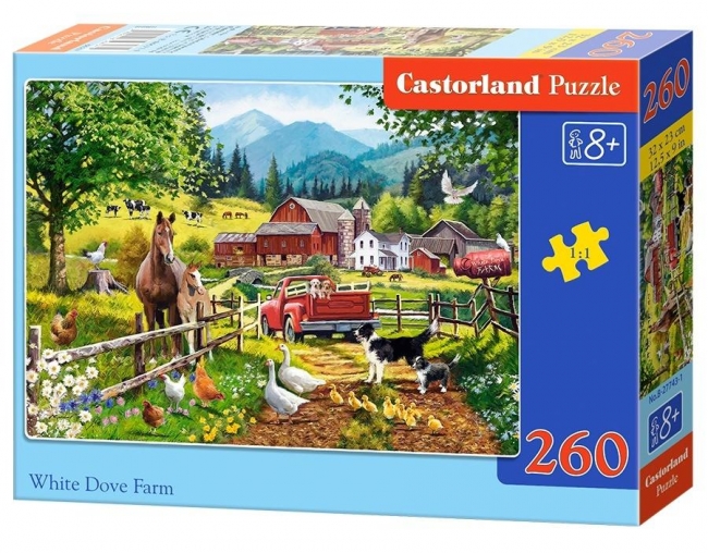 <img src='https://webimage.pl/pics/743/7/d5904438027743.jpg' style='height:440px' /> Puzzle 260 White Dove Farm CASTOR
