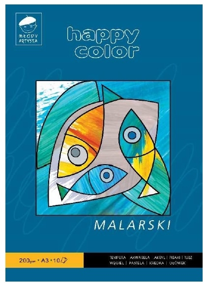 Blok malarski Happy Color A3, 10 arkuszy - Młody Artysta (HA 3720 3040-M10)