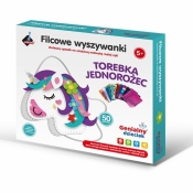 Filcowe wyszywanki - torebka jednorożec