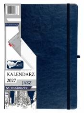 Kalendarz A4 tygodniowy Jazz - granatowy
