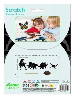 Naklejki do wydrapywania - Dinozaury (CH232074)