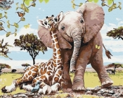 Obraz Paint it! Malowanie po numerach. Przyjaciele z safari (BS8895)