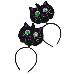 Opaska do włosów na Halloween - Kot-dynia, 1 szt.