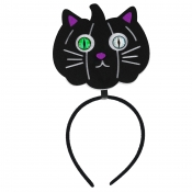 Opaska do włosów na Halloween - Kot-dynia, 1 szt.