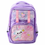 Plecak szkolny Kotek fiolet 20L