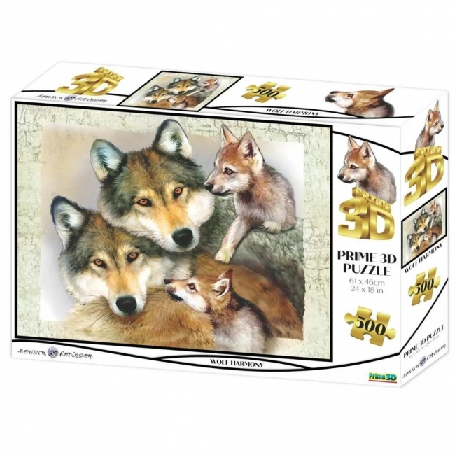 Puzzle 3D 100el Wilki