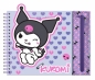 Zestaw kreatywny w saszetce Kuromi, 6 kredek