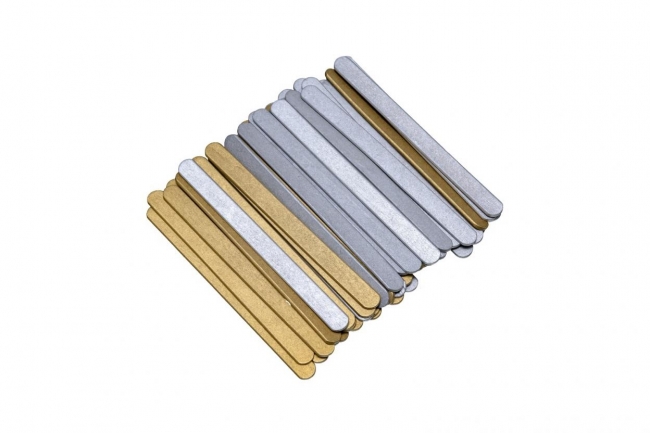 Patyczki metalowe złote srebrne 11.4cm