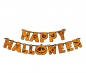 Baner Happy Halloween - pomarańczowy z dynią, 185 cm