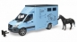 Samochód Mercedes Benz Sprinter do przewozu koni z figurką konia (BR-02674)