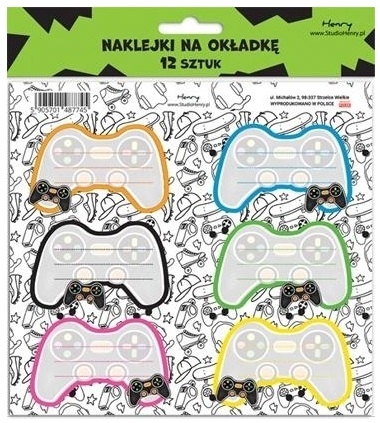 Naklejki na zeszyty - Pad (12szt)