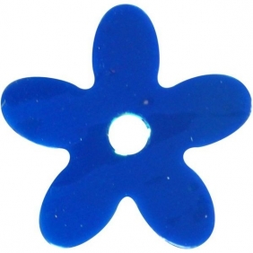 Cekiny kwiaty 10 mm 14g - tęczowy niebieski (242738)