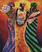 Mozaika diamentowa- Afrykańskie kobiety 40x50cm