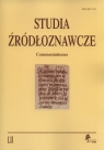 Studia źródłoznawcze Tom 52