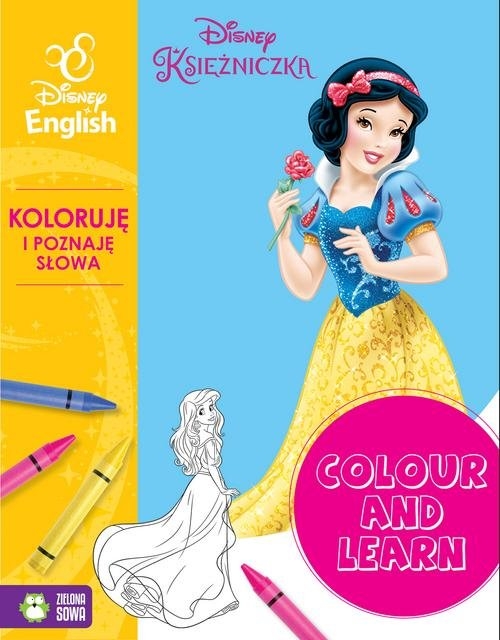 Colour and learn Księżniczki Koloruję i poznaję słowa Disney English
