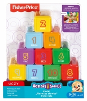 Fisher Price 10 klocków "Pierwsze słówka" Liczby