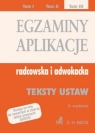 Egzaminy aplikacje radcowska i adwokacka t.3